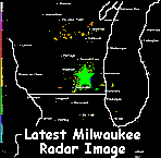 Radar image from Milwaukee