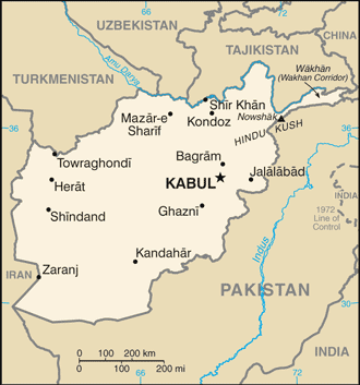 Map of Afghanistan