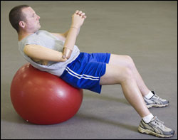 Photo: A man exercising