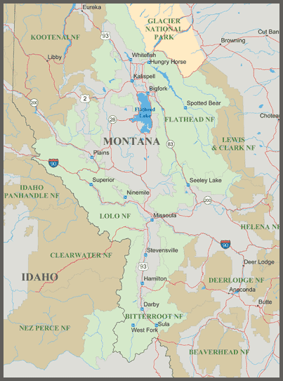 Map of the planning zone. 