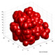 A computer model of a small aggregate of bacteria growing in the bloodstream. Credit: John Younger, David Bortz