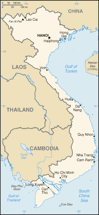 Map of Vietnam