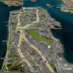 Google Earth image of Anza Trail in San Francisco, CA