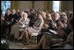 Laura Bush attends the announcement of the Smithsonian’s Cooper-Hewitt National Design Awards for 2005 and 2006 in the East Room Monday, July 10, 2006. The design awards recognizes achievements in areas such as architecture, communications and landscape design. White House photo by Kimberlee Hewitt