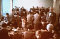 Jewish women at forced labor in a sewing workshop.