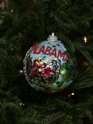 Alabama Congressman Jo Bonner selected artist Eugenia Foster to decorate the 1st District's ornament for the 2008 White House Christmas Tree.