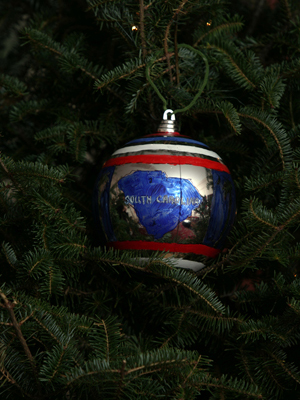 South Carolina Congressman John Spratt selected artist Janie Spratt to decorate the 5th District's ornament for the 2008 White House Christmas Tree.