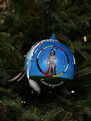 Nebraska Congressman Lee Terry selected artist Kym Johnson Rutledge to decorate the 2nd District's ornament for the 2008 White House Christmas Tree.