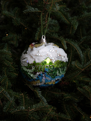 Washington Congressman Brian Baird selected artist Kim Merriman to decorate the 3rd District's ornament for the 2008 White House Christmas Tree.