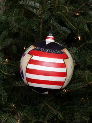 Pennsylvania Congressman Phil English selected artist Lee Steadman to decorate the 3rd District's ornament for the 2008 White House Christmas Tree.