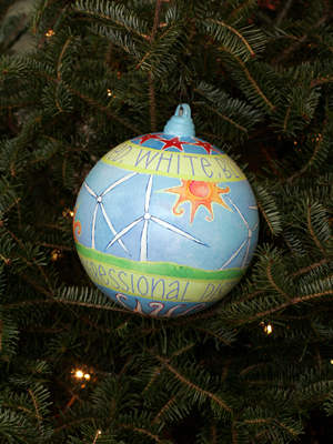 Pennsylvania Congressman Patrick Murphy selected artist Lisa Beth Weber to decorate the 8th District's ornament for the 2008 White House Christmas Tree.