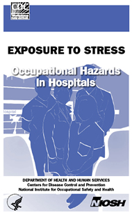 cover - nExposure to Stress: Occupational Hazards in Hospitals - image of people standing