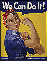 Rosie the Riveter-NARA poster from Powers of Persuasion - Poster Art from World War II