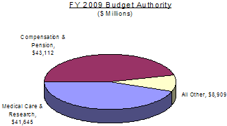 Picture of the Fiscal Year 2009 Budget Authority Chart