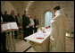 Vice President Dick Cheney and Mrs. Lynne Cheney celebrate Easter with their daughter Liz Cheney, front row center, Sunday, March 23, 2008 at the U.S. Consulate facility at the Lazarist Monastery in Jerusalem. White House photo by David Bohrer