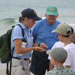 A variety of ranger guided programs are available to encourage visitors of all ages to enjoy and learn more about the barrier island environment. 10kb