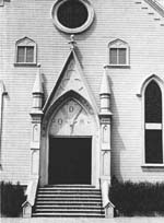 Entrance to St. Josephs Portuguese Church, Oakland, California, April 1942