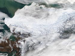 NASA Landsat photo: Alaska North Slope in Winter
