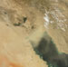 NASA satellite image of persian gulf dust storm