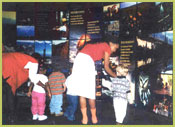 The Photo Wall in the Information Center is a collection of photos that display the beauty of the National Forests and Grasslands.