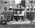 Street scene featuring three buildings