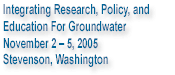 Water Quality Training Opportunity in 2005
