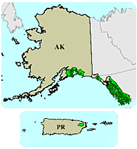 [graphic] A map of Alaska and Puerto Rico