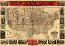 Map of the Union Pacific Railway