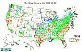 Streamflow Map of the United States
