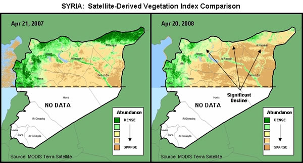 Syria NDVI Maps