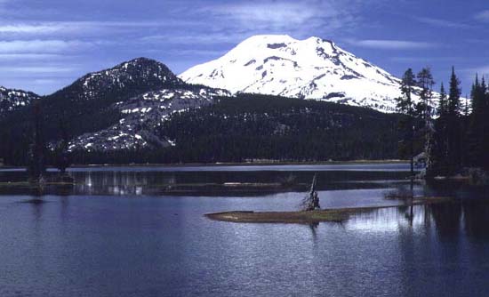 Photo of South Sister from Sparks Lake - Spring