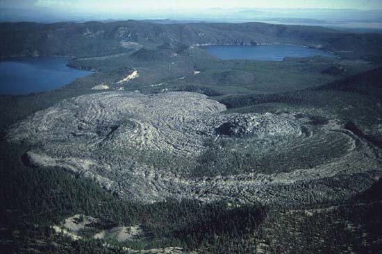 Photo - Aerial view of Big Obsidian Flow.