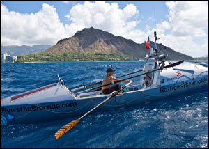 Roz Savage rowing 