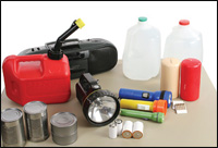 Photo of emergency supplies.