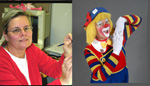 Ann Sanders cartographic technician in the Virginia NRCS State Office and outside of the office she is ‘Tuttles the Clown' 