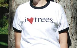 “i heart trees” T-shirt