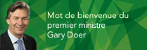 Mot de bienvenue du premier ministre Gary Doer