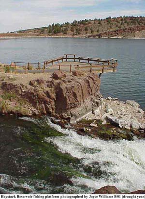 View across Haystack Reservoir