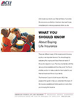 Cover of the publication 'What You Should Know About Buying Life Insurance.'