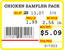 Food label that states the Sell By date is January 13, 2007