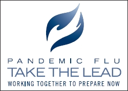 Logo for Pandemic Flu Take the Lead: Working Together to Prepare Now campaign