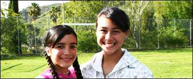 Photo: Two preteen girls