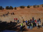 Public tour of Moccasin Mountain dinosaur track site