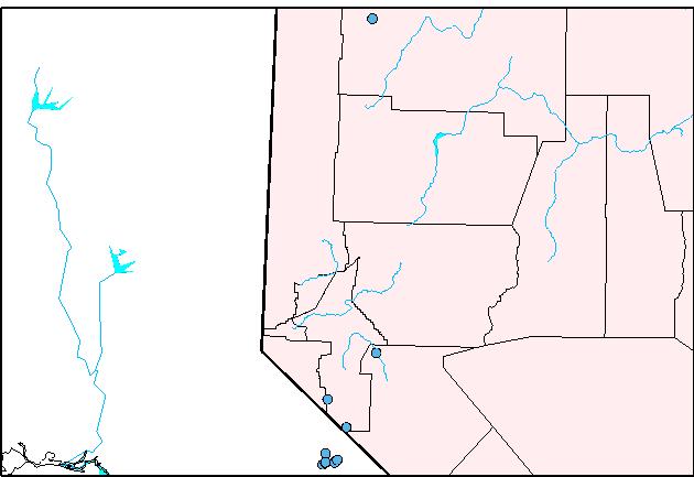 Position pointer over dot for Streamgage number and name