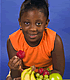 Girl Eating Fruit