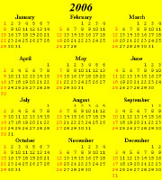 2006 calendar