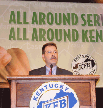 Commissioner Farmer speaks to Kentucky Farm Bureau's Annual Meeting in Louisville December 4.