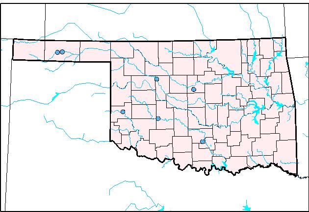 Position pointer over dot for Streamgage number and name