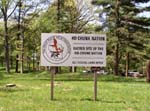 sign marking the site of the Ho Chunk sacred burial mounds (NRCS photo – click to enlarge)