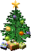Image of a Christmas tree and link to the Christmas tree recycling Web page